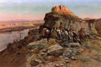 Charles Marion Russell - Planning the Attack